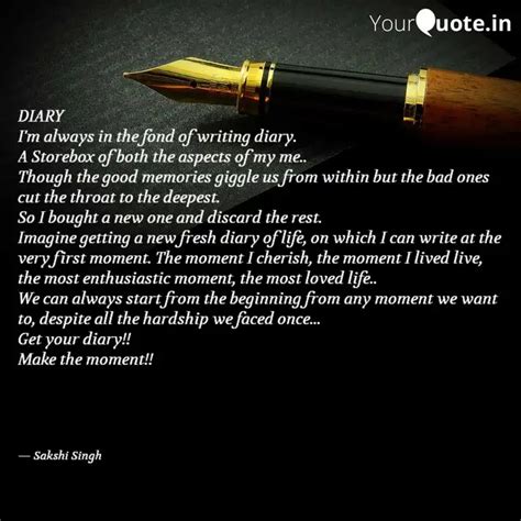 Diary I M Always In The F Quotes Writings By Sakshi Singh