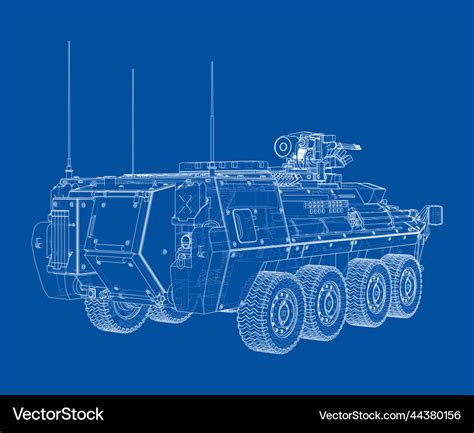 Armored personnel carrier Royalty Free Vector Image