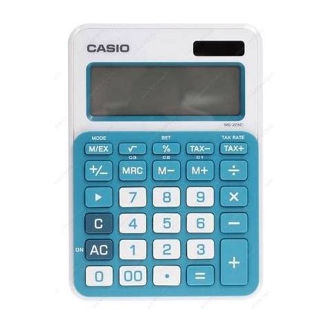 Calculadora Portátil Casio Ms 20nc Bu Azul Submarino