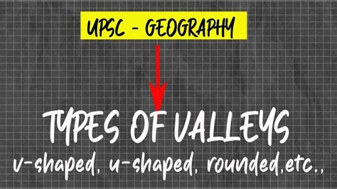 Types of Valleys || Different Types of Valleys | V-shaped,U-shaped ...