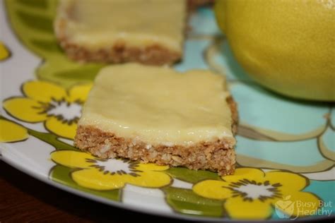 No-Bake Lemon Bars | Busy But Healthy