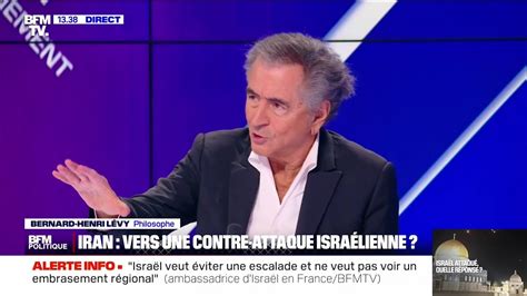 Bernard Henri Lévy BFM Politique Attaque de lIran contre Israël