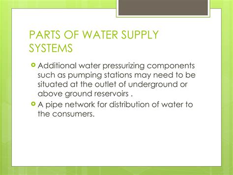 water_supply_system. a detailed presentation on water supply system | PPT