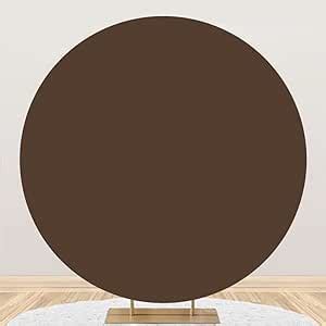 Amazon Yeele 5x5ft Dark Brown Round Backdrop Cover Pure Color