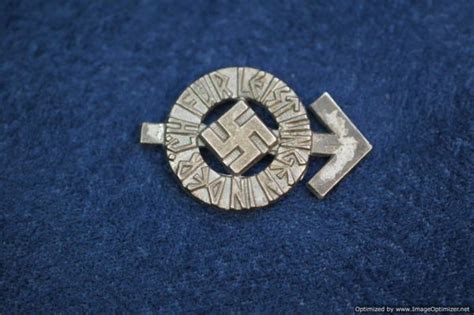 Smgl Miniature Hj Proficiency Badge In Silver War Relics Buyers