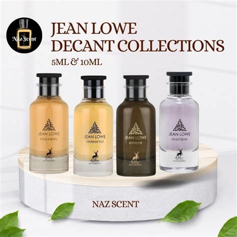 Jean Lowe Maison Alhambra EDP Decant Collections Fraiche Noir