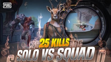 Pubg Mobile New Zombie Mode Solovssquad Kills Youtube