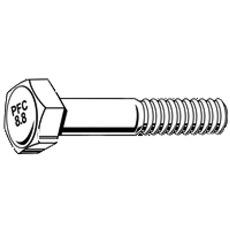 M10 150x30 Mm Cl 88 Hex Cap Screw Zinc Bulk Aft Fasteners