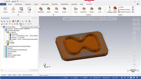 Mastercam Dynamic Milling Part 1