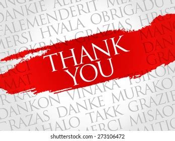 Thank You Word Cloud Vector Format Stock Vector (Royalty Free ...