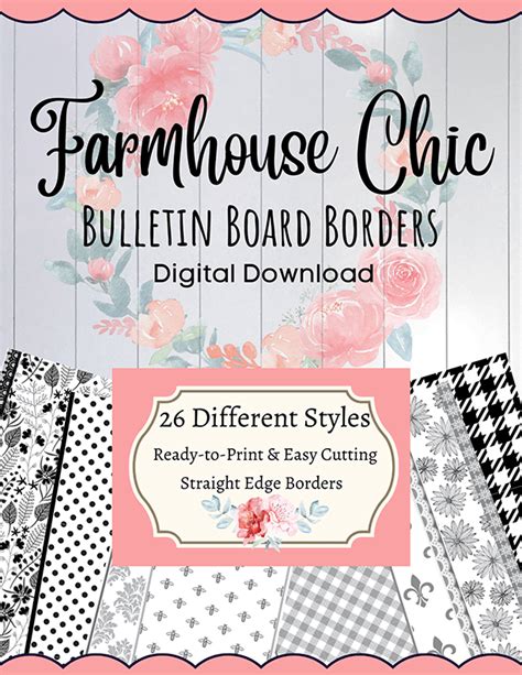 Farmhouse Chic Bulletin Board Borders - Learning Attic