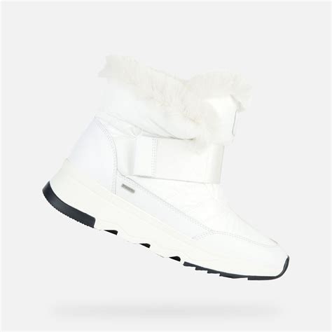 Geox Falena B Abx Waterproof Boots White Woman Geox