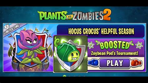 Plants Vs Zombies 2 Boosted Zoybean Pod S Tournament Gameplay