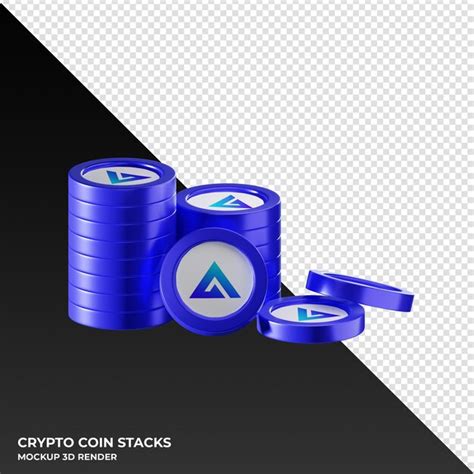 Premium PSD Gmx Coin Stacks Cryptocurrency 3d Render Illustration