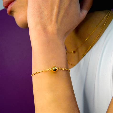 Farma Bijoux Bracciale Con Sfera Gold