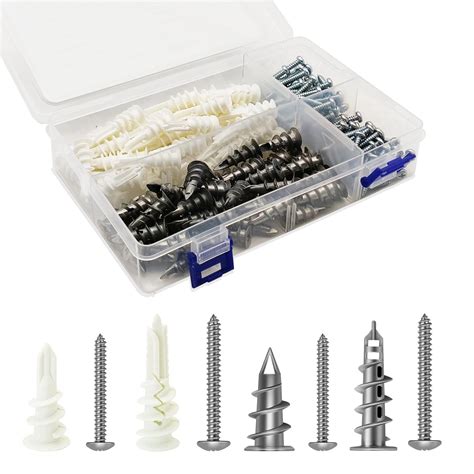 Snapklik Self Drilling Drywall Anchors And Screws Assortment Kit