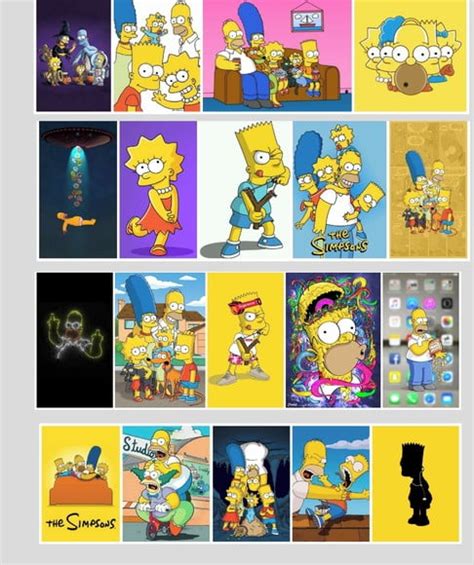 Quadro The Simpsons Bart Homer Lisa Krusty Anos Geek Elo