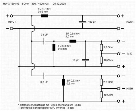 How To Build A Way Passive Crossover Circuit A Detailed Diagram Guide