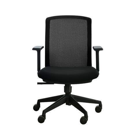 Silla Semi Ejecutiva Dynamic Estructura Asiento Y Mesh Negros