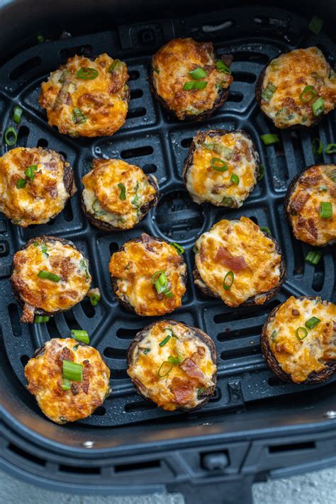 Air Fryer Stuffed Mushrooms Easy Momsdish