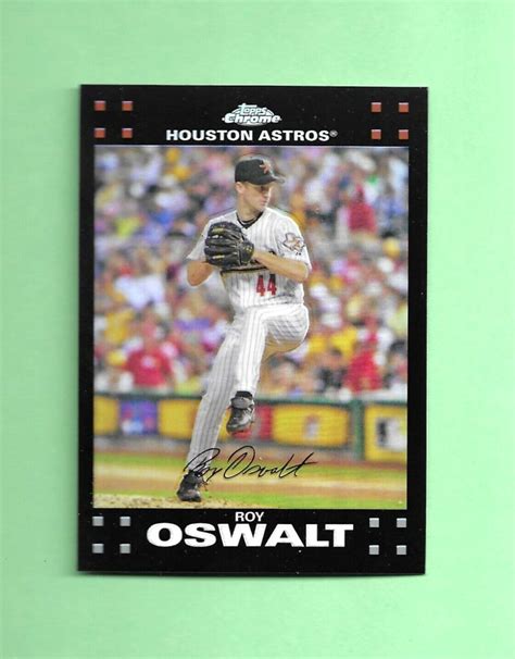 Topps Chrome Refractor Card Roy Oswalt Houston Astros Ebay