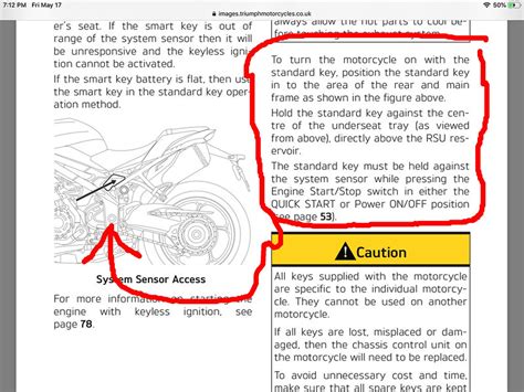 Starting A Speed Triple Rs With A Standard Key Triumph Rat Motorcycle