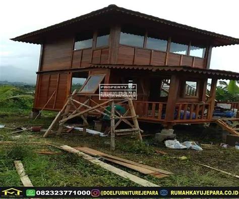 Rumah Tingkat Kayu Minimalis Modern Id