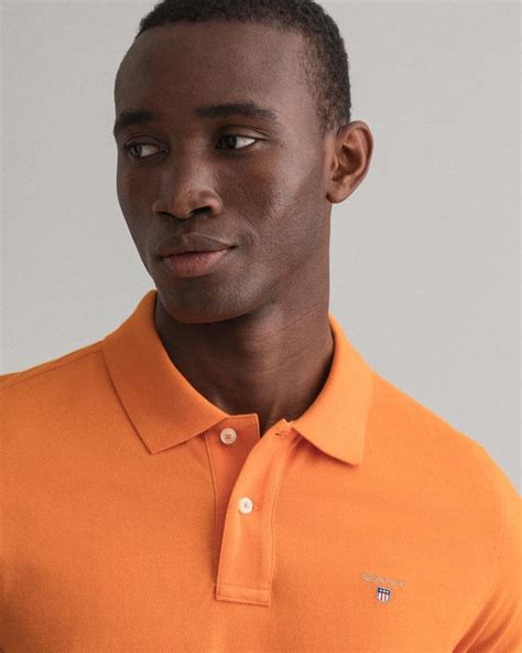 Gant Erkek Turuncu Regular Fit Polo 2201 XXXL 100 PAMUK RUSSET ORANGE