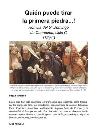 Quién puede tirar la primera piedra PDF