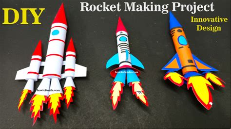 how to make rocket-making project using paper and cardboard - Science ...