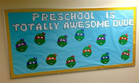 Ninja Turtle Bulletin Board Cute Bulletin Boards Beginning Of School Turtle Bulletin Board