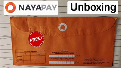 NAYAPAY Visa Debit Card Unboxing YouTube