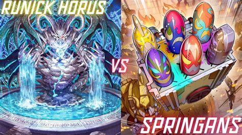 Yu Gi Oh Runick Horus Vs Springans Round 1 YouTube