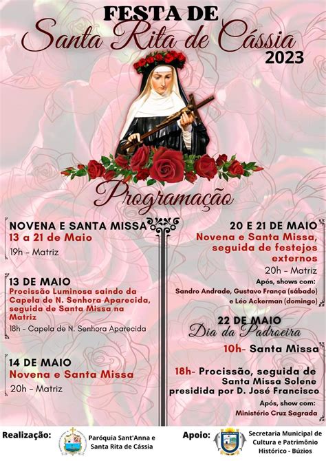 Festa De Santa Rita De C Ssia Acontecer Neste Fim De Semana