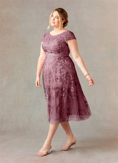 Azazie Sanna Vintage Mauve A Line Scoop Lace Tulle Dress Azazie Ca