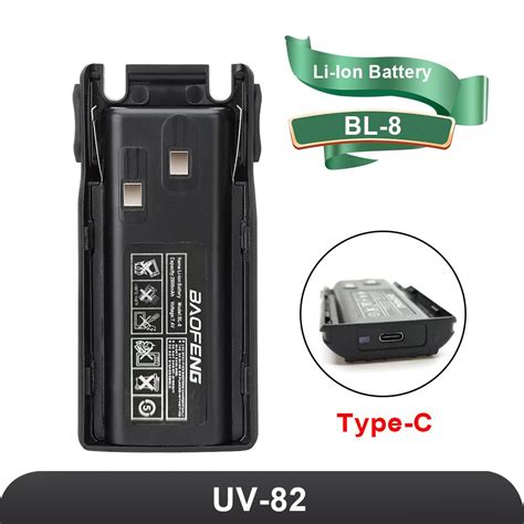 Baofeng Uv Battery Usb Type C Charger Mah Bl Battery For Uv