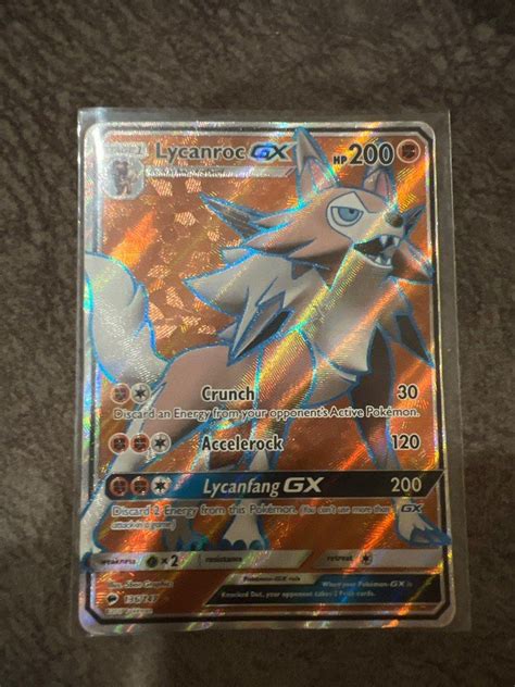 Lycanroc Gx Full Art Hobbies Toys Toys Games On Carousell