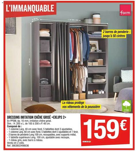 Promo Dressing imitation chêne grisé eklips 2 chez Brico Dépôt