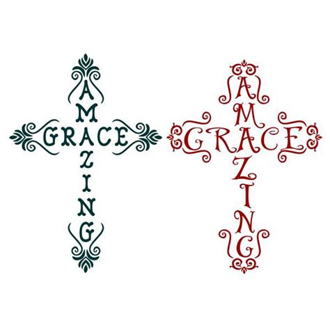 Amazing Grace Cross Cuttable Design Svg Png Dxf Eps Designs Etsy Artofit