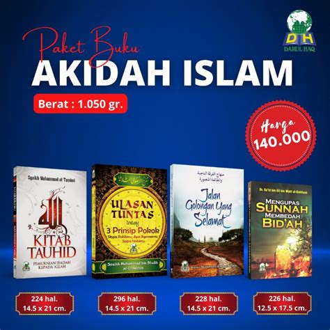 Jual Paket Buku Akidah Islam Kitab Tauhid Ulasan Tuntas Jalan Golongan