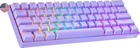 Amazon Geeky GK61 60 Hot Swappable Mechanical Gaming Keyboard 61 Keys Multi Color RGB