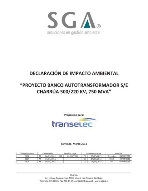 Descripci N Del Proyecto Sea Servicio De Evaluaci N Ambiental