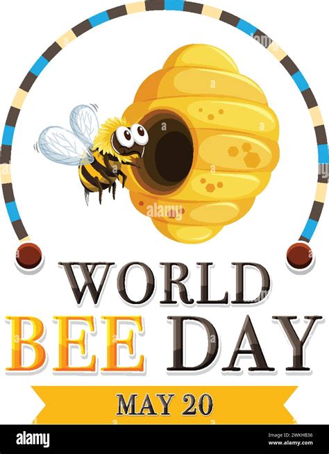 Colorful Illustration For World Bee Day Event Stock Vector Image And Art