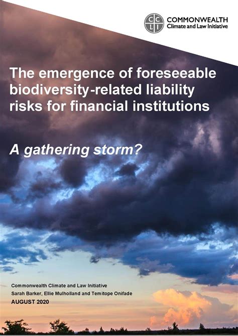 The Emergence Of Foreseeable Biodiversity Related Liability Risks For Financial Institutions A