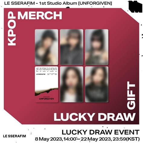 Incoming Le Sserafim Shopee Lucky Draw Ld Photocard Pc Album