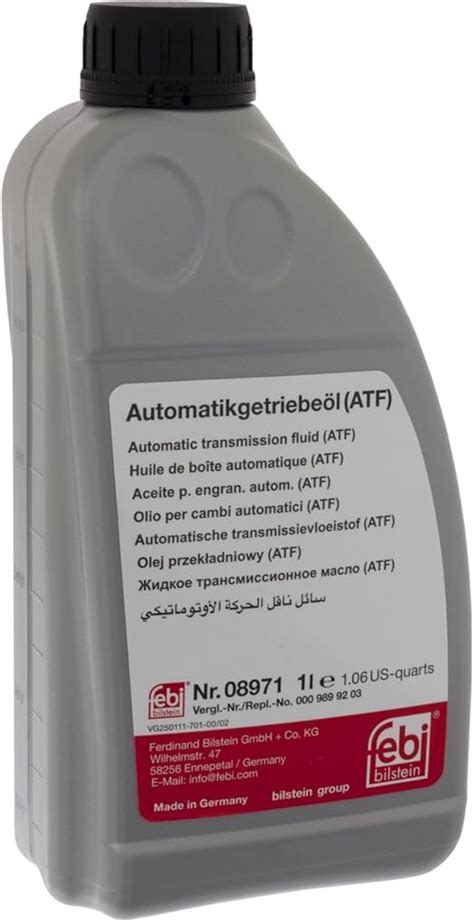 Febi Bilstein 08971 Automatic Transmission Fluid ATF For Autom