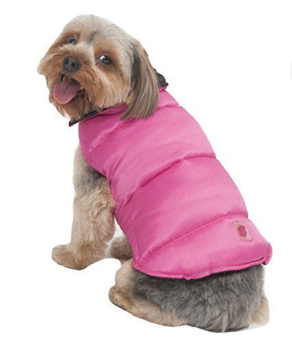 Fashion Pet Reversible Arctic Dog Coat Medium Pink Dog Coats Cold