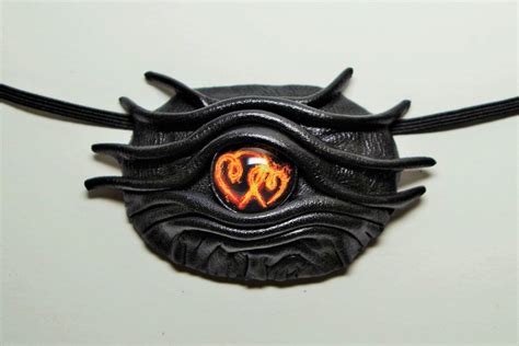 Dragon Eye Eyepatch Black Leather Gothic Style Eye Patch