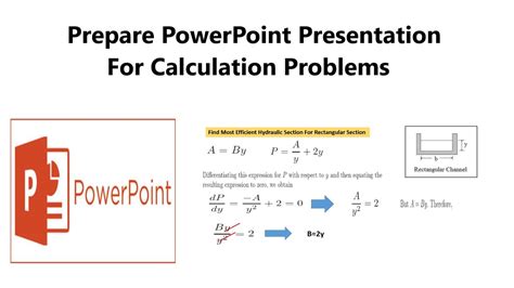 How To Prepare A Presentation For Calculation Problems In Powerpoint