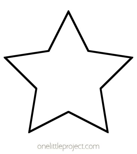 Free Printable Christmas Star Template